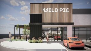 Rendering of Wile Pie Pizza's building