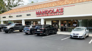 exterior shot of mandolas