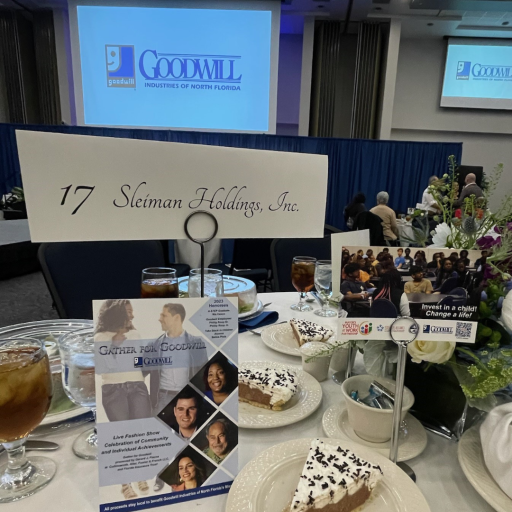 Sleiman table at goodwill event