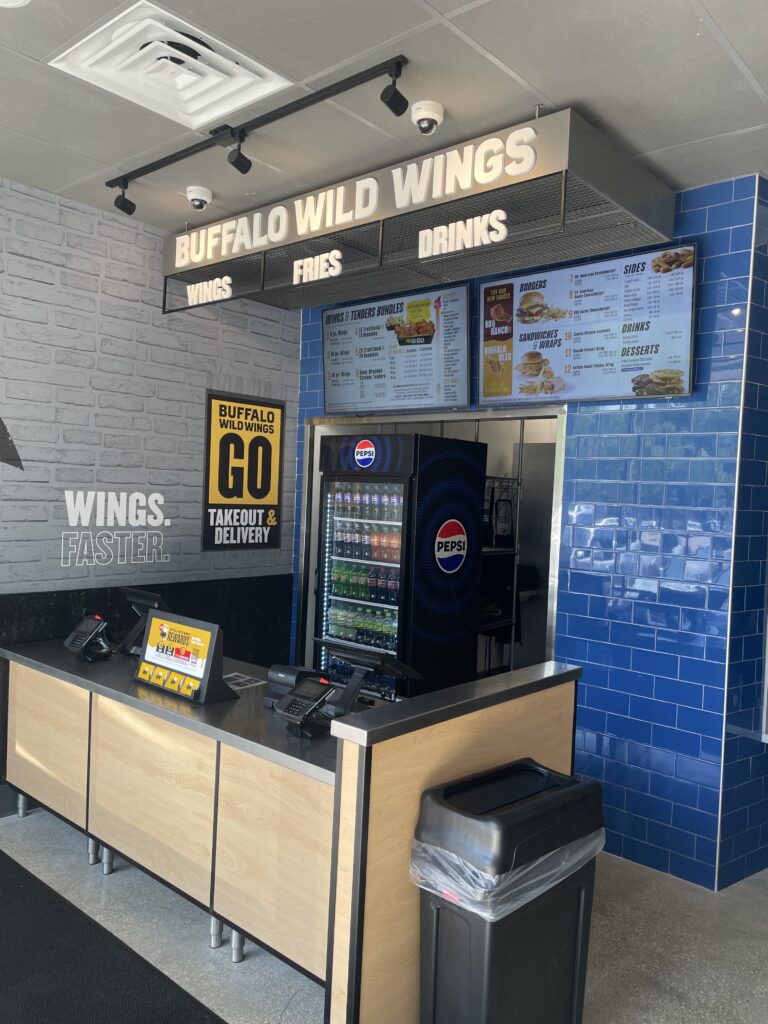 interior of buffalo wild wings GO location