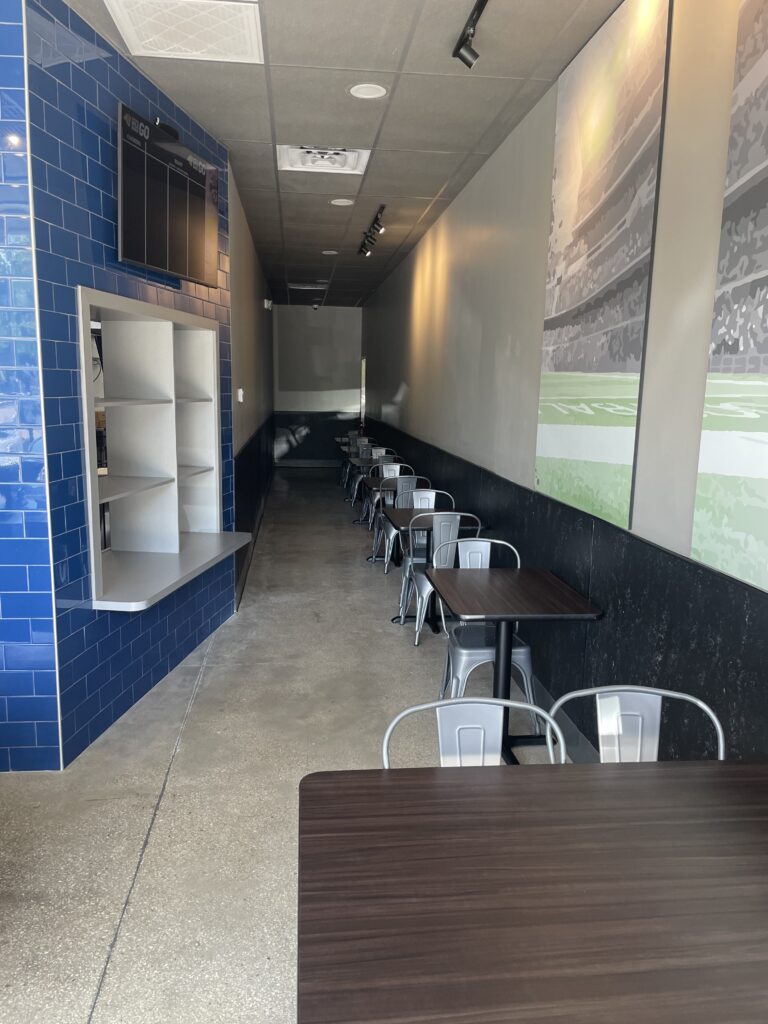 interior of buffalo wild wings GO location