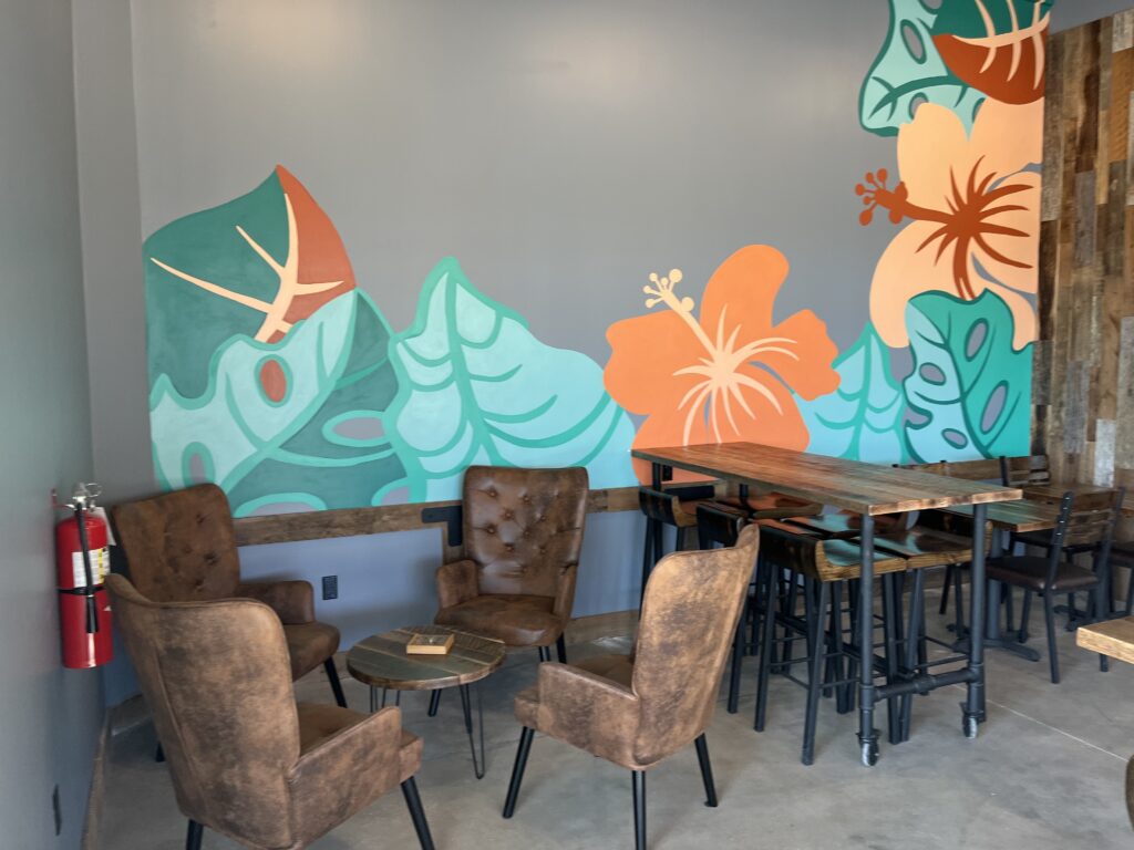 Image of the inside of Foxtail coffee shop