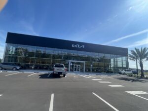 front exterior of kia dealership