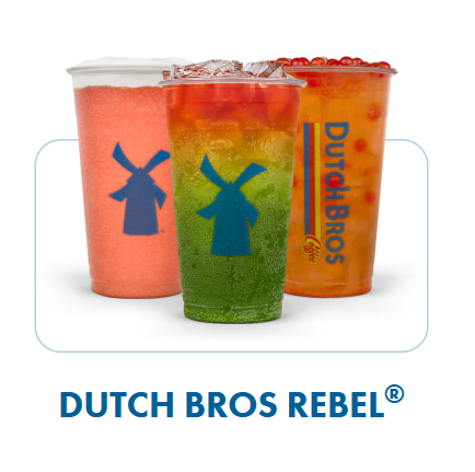 Dutch Bros Rebel drinks
