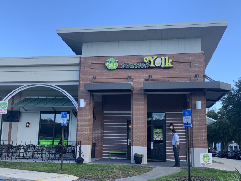 image of exterior of toasted yolk cafe