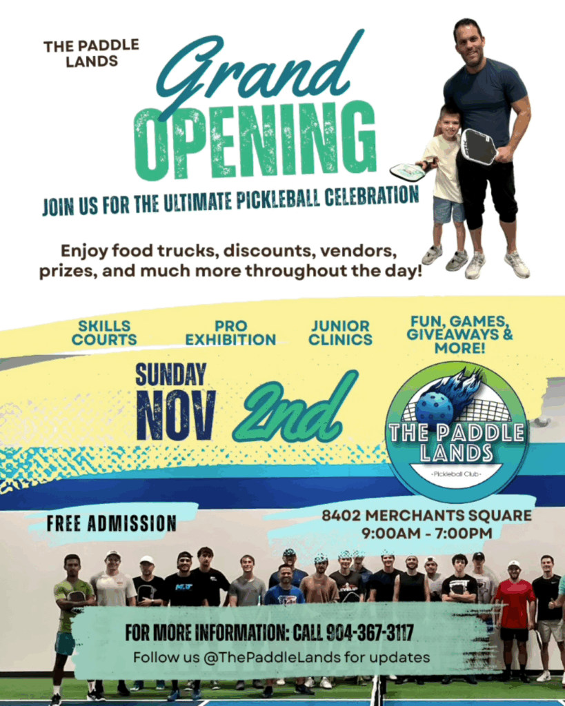 Paddle Lands grand opening flyer