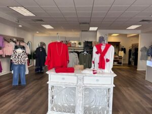 inside of river and rose boutique store