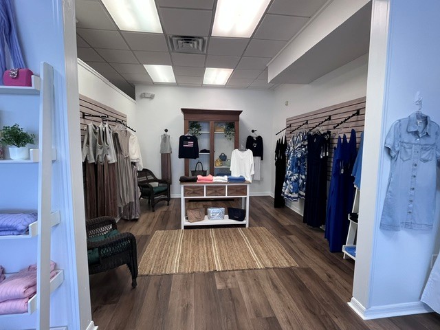 inside of river and rose boutique store