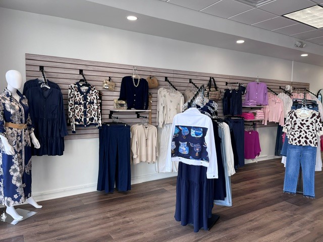 inside of river and rose boutique store